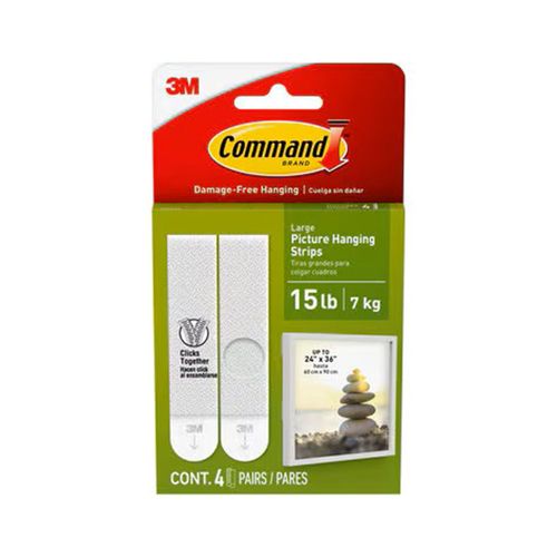 Pack Tiras Para Colgar 16 Pares Blanco  Command