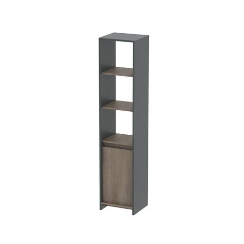 Columna Niza 40Cm Gris Grafito Roble Nebraska Gris Dielfe