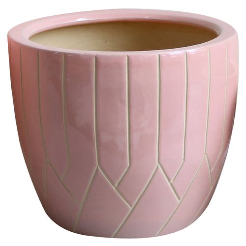 Maceta Cerámica Miriam Rosada 21cm Outzen