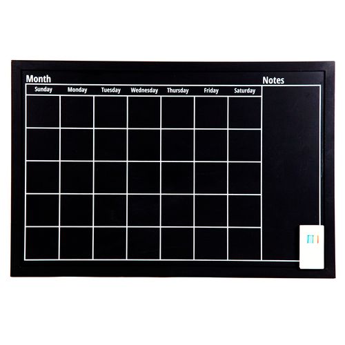 Planner mensual pizarra tiza 40x60 cm Cotidiana