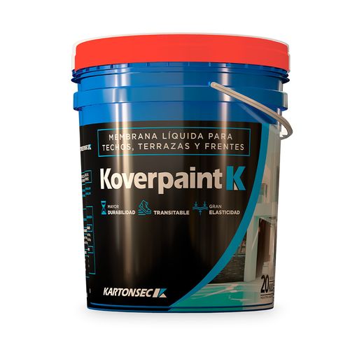 Membrana Líquida Koverpaint Rojo 20 Kg Kartonsec