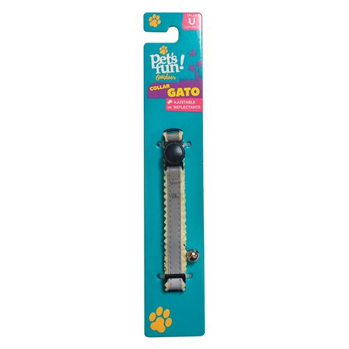 Collar para gato reflectante amarillo Pet'S Fun