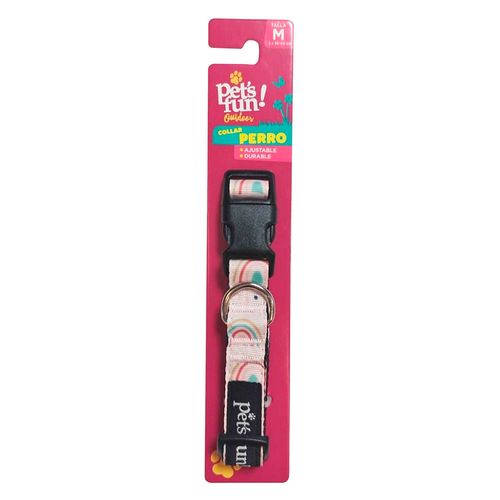 Collar para perro Arcoiris talle M Pet'S Fun