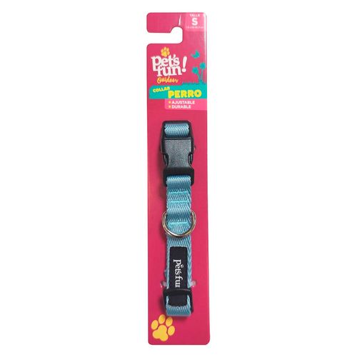 Collar para perro celeste talle S Pet'S Fun