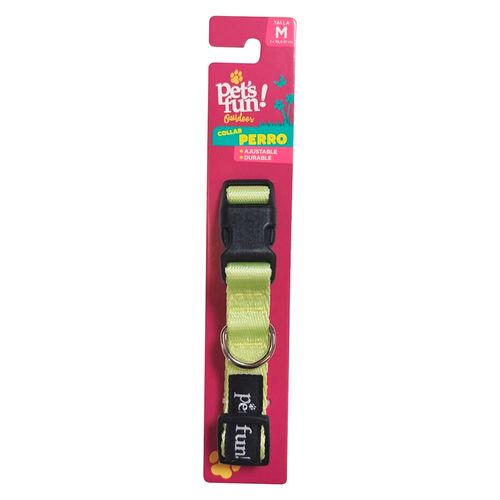 Collar para perro verde talle M Pet'S Fun