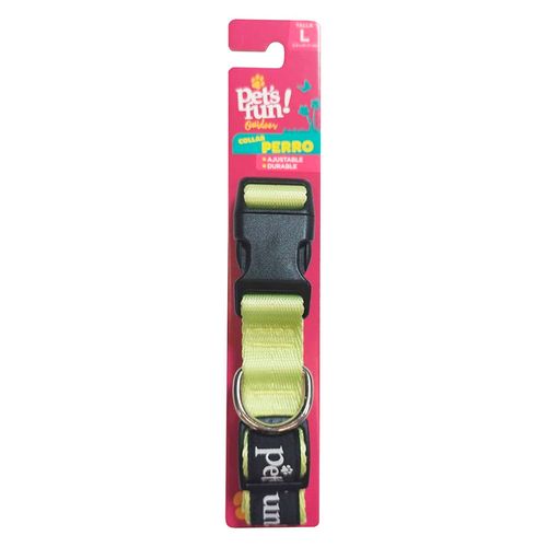 Collar para perro verde talle L Pet'S Fun
