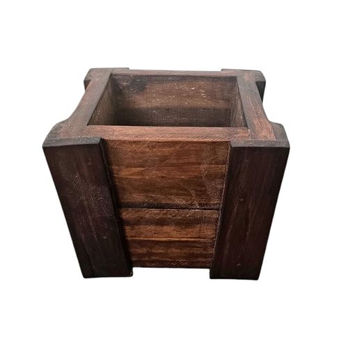 Maceta Madera Cuadrada Chica 29X29 Cm Plegarte