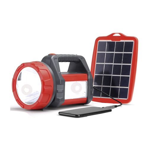 Linterna Solar Con Cargador Móvil Naranja Y Gris Plástico D.Light