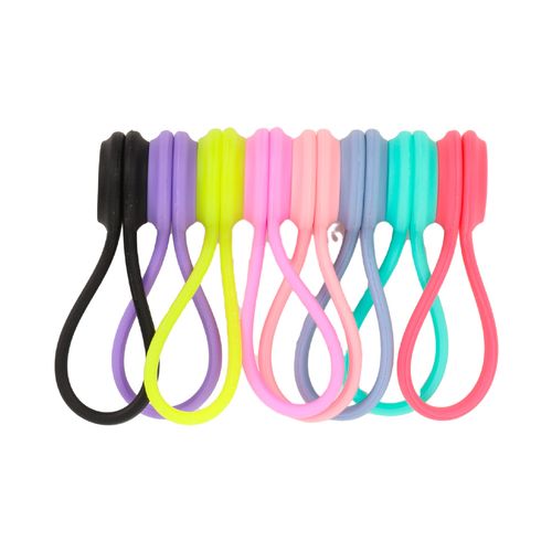 8 clips magneticos organizador cables