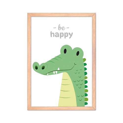 Cuadro Infantil Animales Natural 30X40 Cm Tierra Nativa
