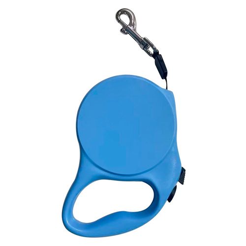 Correa retráctil mascota 5 m celeste Pet's Fun