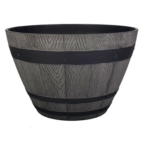 Macetero Barril gris Outzen