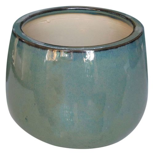 Maceta cerámica S Jade verde Outzen