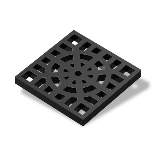 Rejilla Plástica Reforzada 20X20 Rp2020 Pp Negro Waterplast
