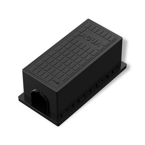 Caja De Vereda 3000 Polipropileno Negro Waterplast