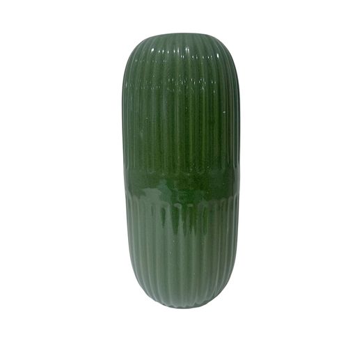 Florero Textura Verde Oliva Jaspeado Petris