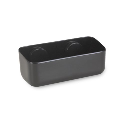 Organizador Baño Rectangular Succión Negro Arthi