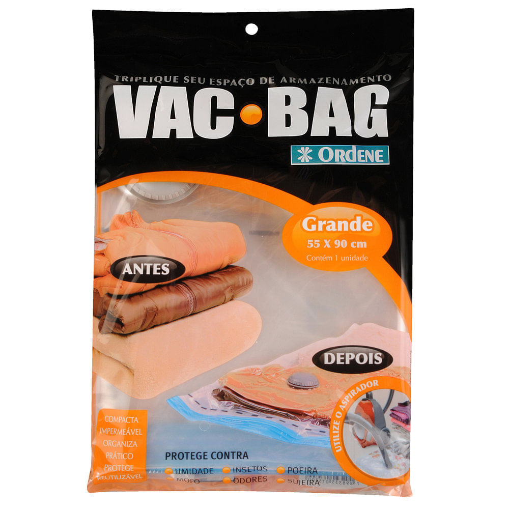 Bolsa Al Vacío Reutilizable 55X90 Cm Polietileno Transparente Ordene