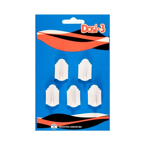 Percha Mini X 5 Alto Impacto Blanco Dosi 3