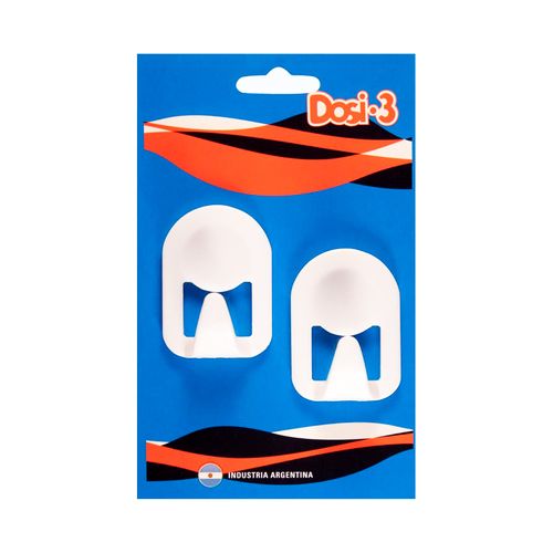 Percha Capilla Mediano X 2 Alto Impacto Blanco Dosi 3