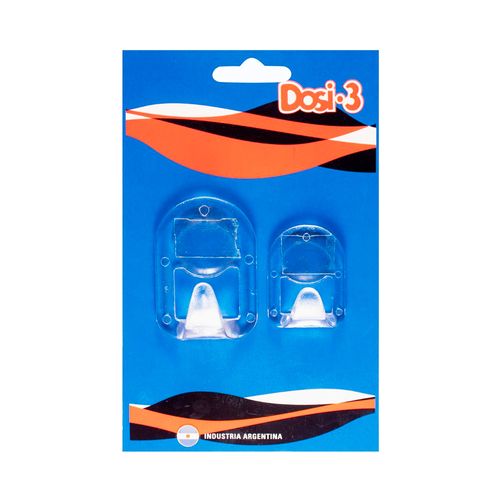 Percha Capilla Grande+Chica Cristal Transparente Dosi 3
