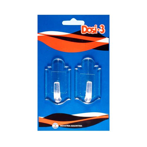 percha cuadrada grande cristal x 2
