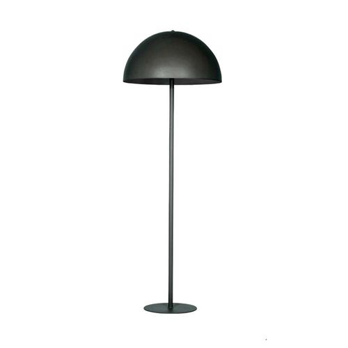 Lámpara De Pie Media Esfera 1 Luz E27 Negro Faroluz