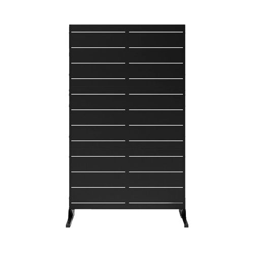 Divisor De Ambiente Con Pie M49 120 X 190 Cm Negro Cintek