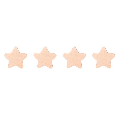 Pack percha Estrella natural 4 un. M+Design
