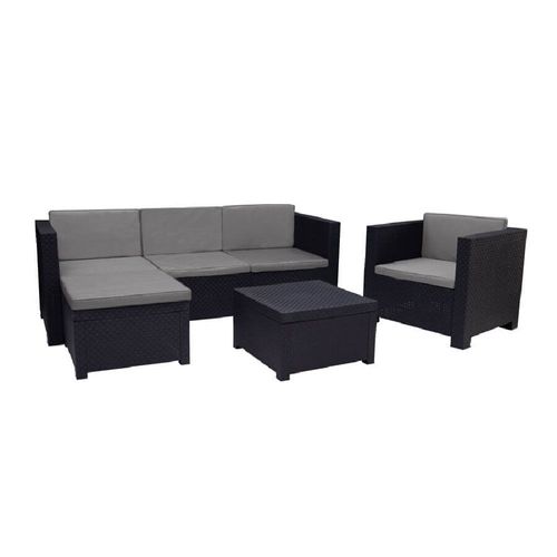Juego de Jardín Set Manhattan Grafito 120X80X60 Cm Shaf
