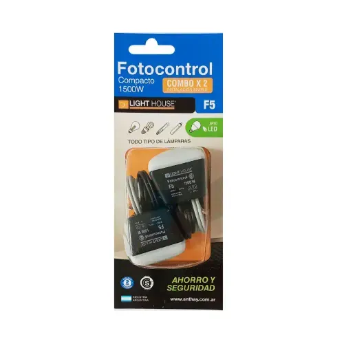 Combo Fotocontrol X 2 F5 1500 W Light House