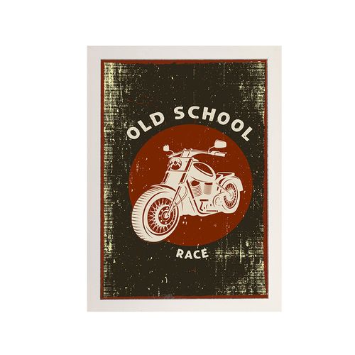 Cuadro Moto 32X47 Cm Blanco Bert Cuadros