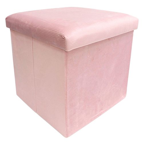 Puff Cotele/velvet 38x38x38 cm rosa M+Design