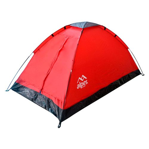 Carpa 2 Personas Dome Roja Galápagos 200x120x95 cm Alpes