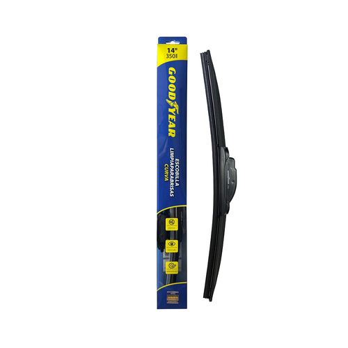 Escobilla Curva 14" Con Adaptador Negra Goodyear