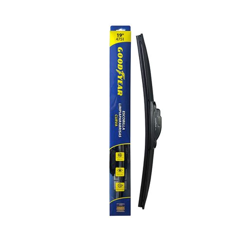 Escobilla Curva 19" Con Adaptador Negra Goodyear