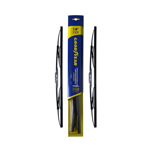 Juego Escobilla 14" Universal Negro Goodyear