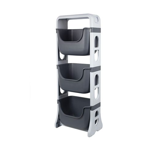 Carro Organizador 3 Estantes Con Ruedas 42x28x30 Cm Kuma Home
