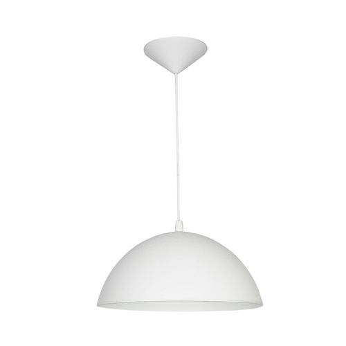Colgante Media Esfera Blanco E27 30 Cm Faroluz