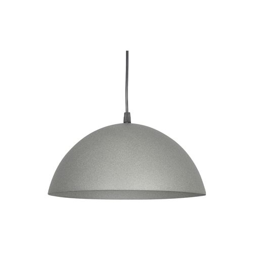 Colgante Media Esfera Gris Plomo E27 30 Cm Faroluz