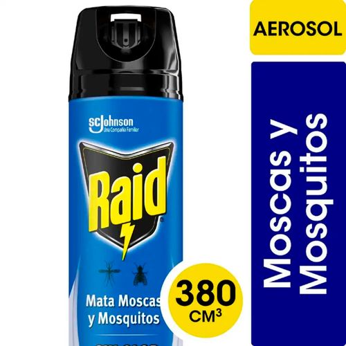 Insecticida Mata Moscas Y Mosquitos Sin Olor 380 Ml Raid