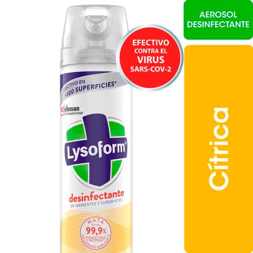 Desinfectante de Ambiente Aerosol Cítrica 360 Ml Lysoform