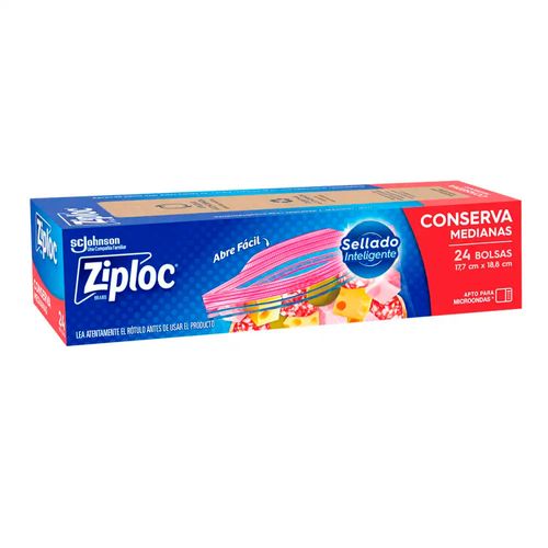 Bolsa Conserva Mediana 24 Un Ziploc