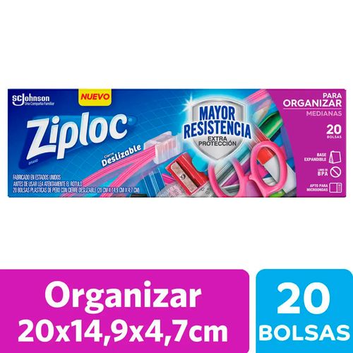 Bolsas Herméticas Para Organizar Medianas 20 Un Ziploc