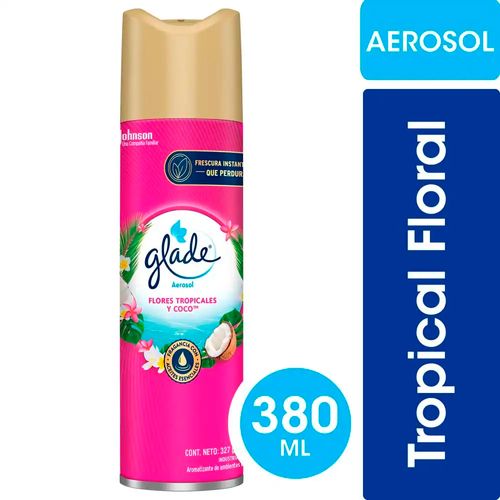 Desodorante de Ambientes en Aerosol Flores Trop 380 Ml Glade