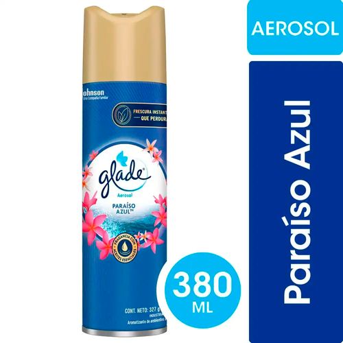 Aerosol Aromatizante de Ambientes Paraíso Azul 380 Ml Glade