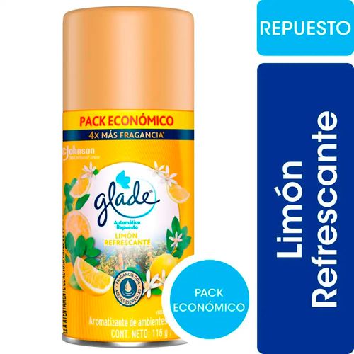 Repuesto Automático Aromatizador Limón 170 Ml Glade
