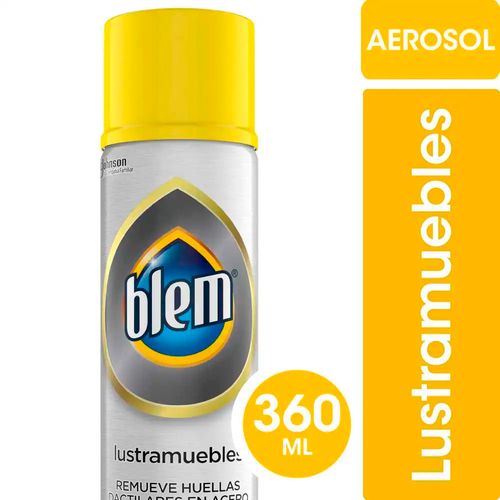 Lustramuebles Aerosol Acero Inoxidable Metal Limón 360 Cc Blem