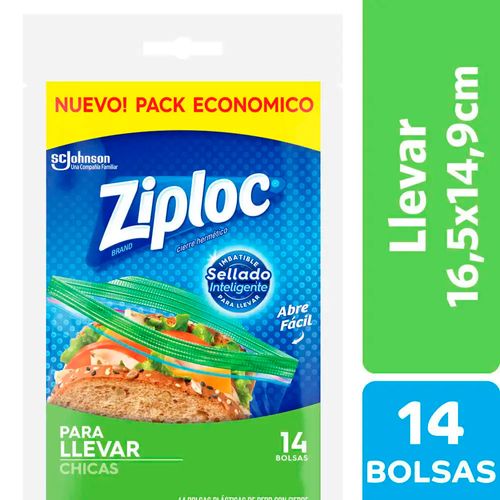 Bolsas Herméticas Para Llevar Chica 14 Un Ziploc