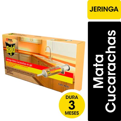 Jeringa Insecticida Mata Cucarachas 3 Gr Raid
